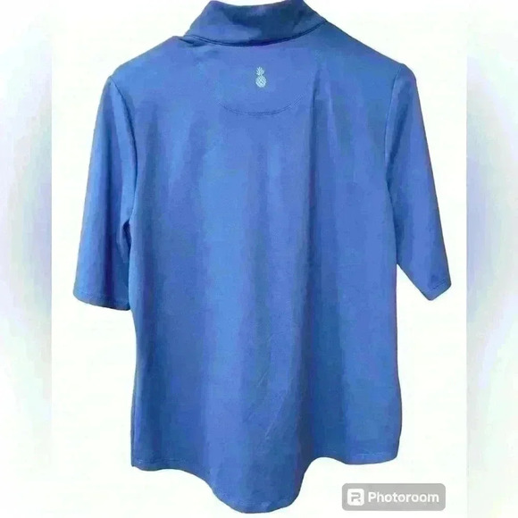 NWOT Tommy Bahama Women's Blue Aubrey Islandzone Zip Mock Sweater size M - Picture 2 of 9